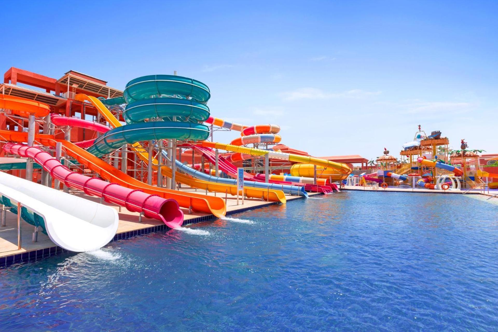 Pickalbatros Laguna Vista Aqua Park Sharm el-Sheikh Ngoại thất bức ảnh The park's slides